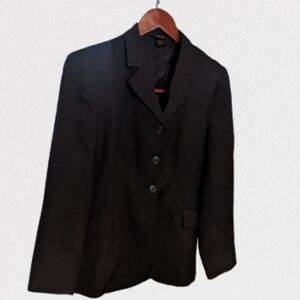 Vintage Classic Black Women's Blazer English Show Jacket